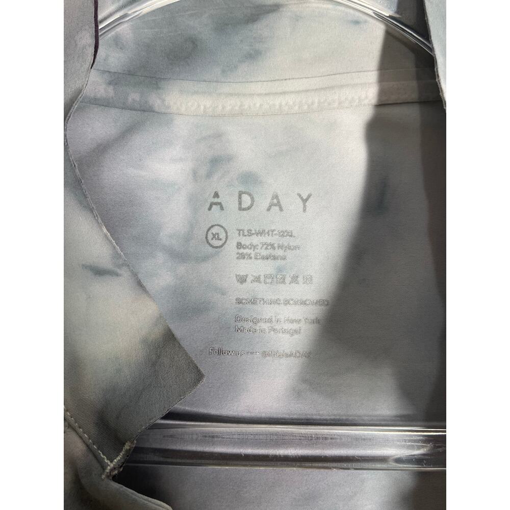 Aday Something Borrowing Shirt Snap Front Tie Dye… - image 3